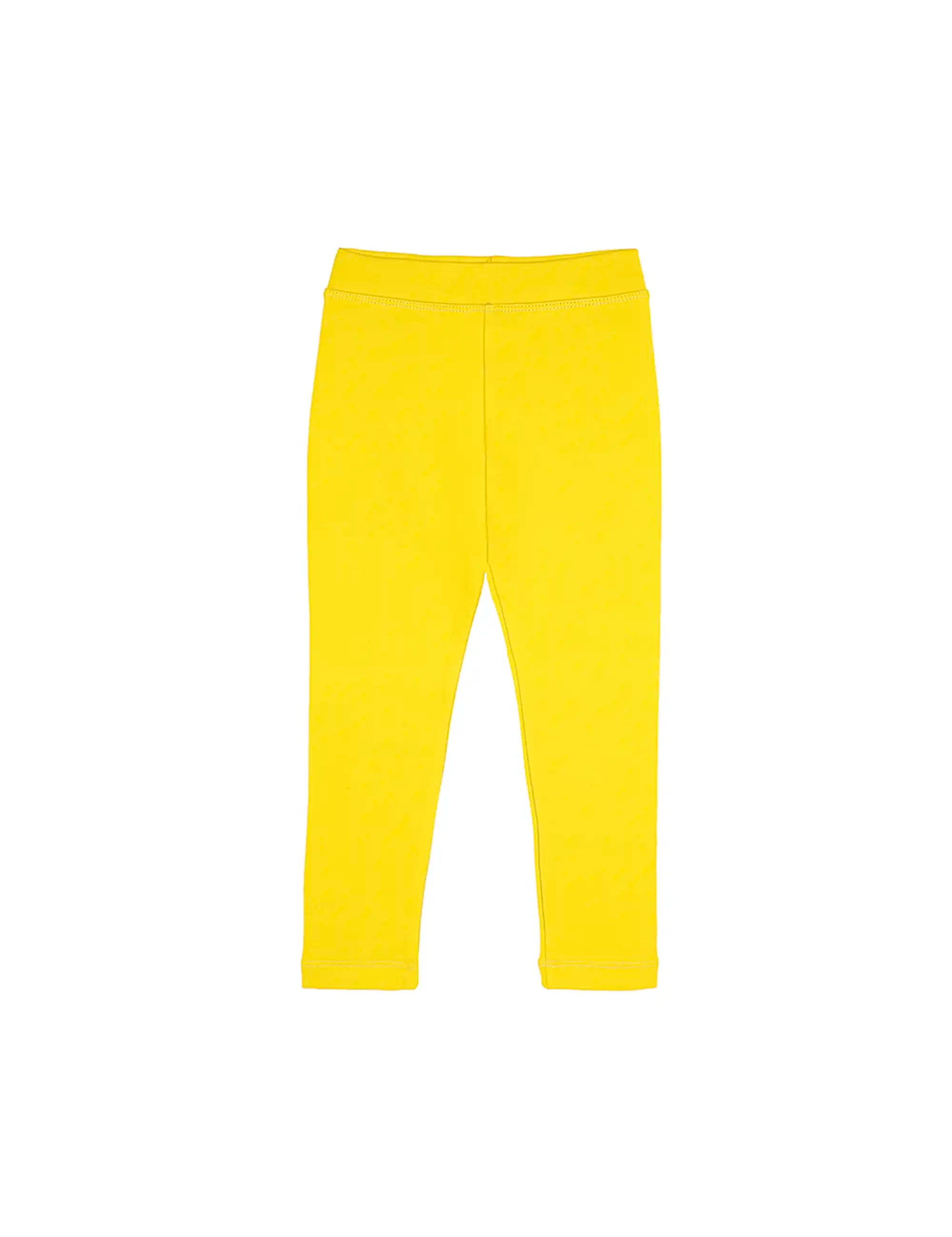 Girls' Basic Solid Full Length Cotton Soft Leggings