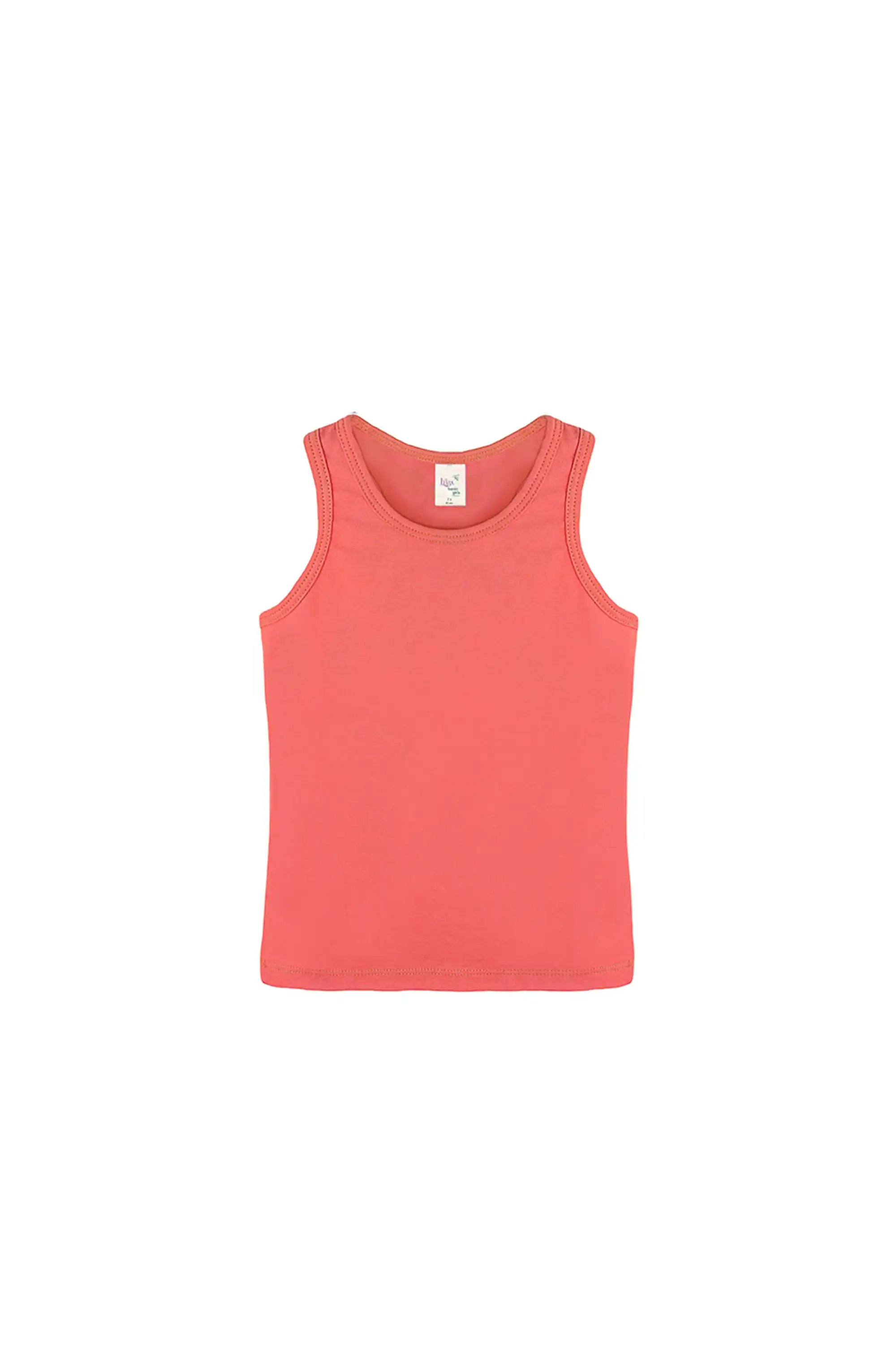 Girls' Soft Solid Cotton Blend Racerback Tank Top