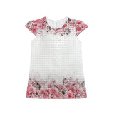 Little Girls Floral Short Sleeve Summer Dress