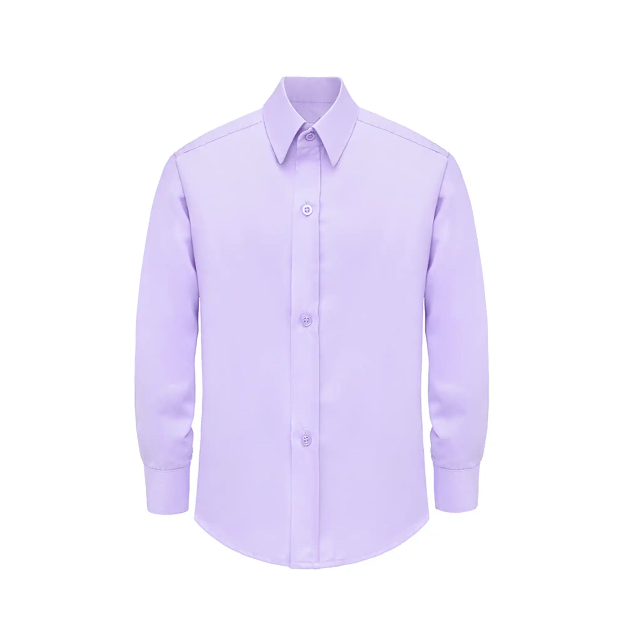 Boys' Button Down Shirt Solid Long Sleeve Dress Shirt