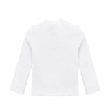 Toddler Cotton Long Sleeve Basic Mock-Neck T-Shirt