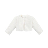 Girls Cozy Long Sleeve Crew Neck Dress Coat