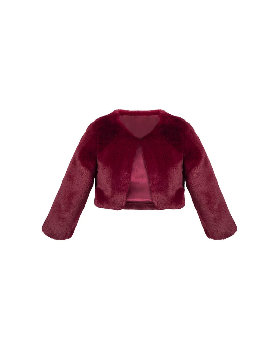 Girls Cozy Crewneck Bolero Cardigan