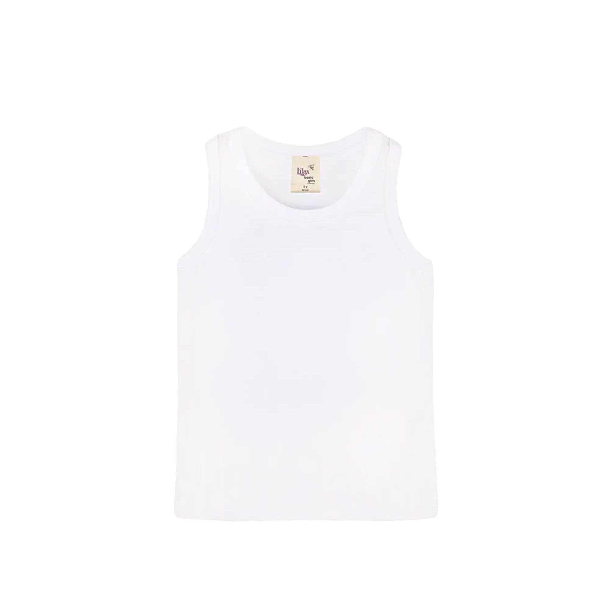 Girls' Soft Solid Cotton Blend Racerback Tank Top