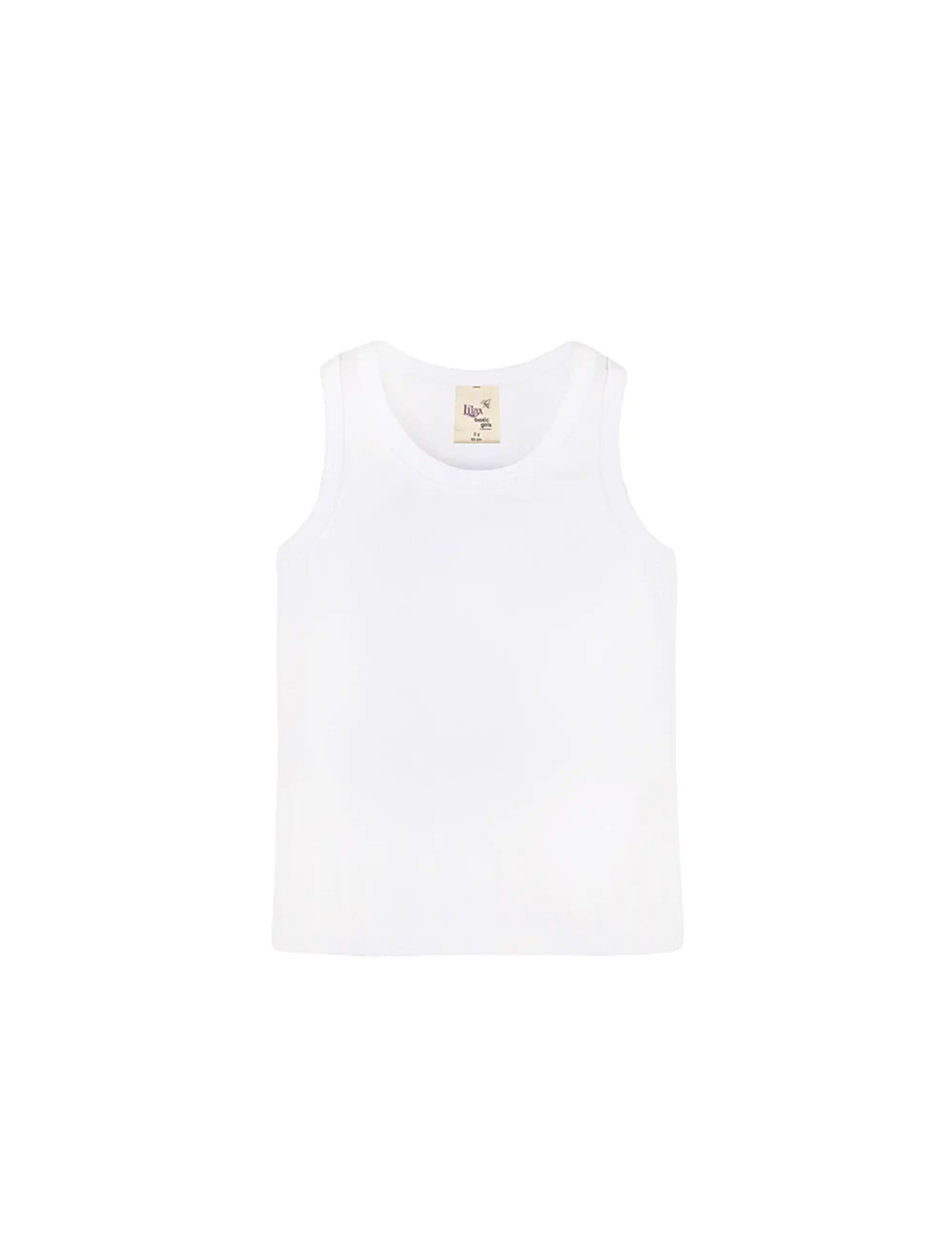 Girls' Soft Solid Cotton Blend Racerback Tank Top
