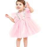 Baby Sequined Tulle Party Dress Set