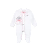 Jeweled Crown Layette Gift Set for Baby Girls: 3 Pieces