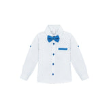 Boys Cotton Patterned Suspender Pant Set