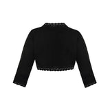 Girls' Bolero Cardigan Shrug Knit Long Sleeve Button Closure