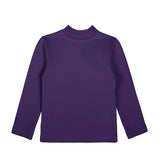 Toddler Cotton Long Sleeve Basic Mock-Neck T-Shirt