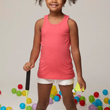Girls' Soft Solid Cotton Blend Racerback Tank Top