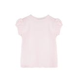 Baby Cotton Puff Sleeve Basic Crewneck T-Shirt