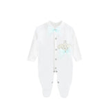 Newborn Baby 3-Piece Cotton Jeweled Layette Set