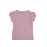 Girls' Basic Cotton T-Shirt  Short Puff Sleeve Crewneck / Toddler