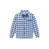 Boys Cotton Plaid Suspender Pant Set