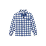 Boys Cotton Plaid Suspender Pant Set