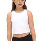 Girls' Double Lined Sleeveless Basic Crop Tank Top