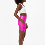 Lilax Girls Athletic Shorts with Pocket High Waisted Biker Shorts for Dance Yoga Gymnastics