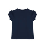 Baby Cotton Puff Sleeve Basic Crewneck T-Shirt