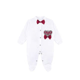 Newborn 4-Piece Jeweled Crown Layette Set