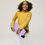 Little Girls Cotton Long Sleeve Basic Turtleneck T-Shirt