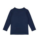 Little Girls Cotton Long Sleeve Basic Crewneck T-Shirt