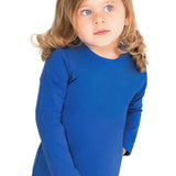 Little Girls Cotton Long Sleeve Basic Crewneck T-Shirt