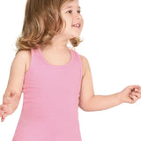 Girls' Soft Solid Cotton Blend Racerback Tank Top / 8 to 10 Years