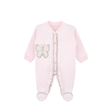 Newborn Baby 3-Piece Cotton Jeweled Layette Set