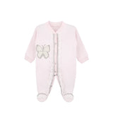 Newborn Baby 3-Piece Cotton Jeweled Layette Set
