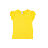 Little Girls Cotton Basic Puff Sleeve T-Shirt & Leggings Set
