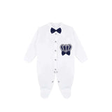Newborn 4-Piece Jeweled Crown Layette Set