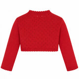 Baby Girls' Long Sleeve Knit One Button Closure Bolero Shrug