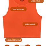 Girls' Double Lined Sleeveless Basic Crop Tank Top