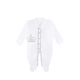Newborn Baby 3-Piece Cotton Jeweled Layette Set