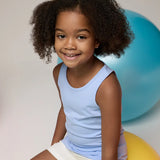 Girls' Soft Solid Cotton Blend Racerback Tank Top / 8 to 10 Years