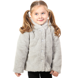 Girl Button Down Hooded Cardigan Jacket