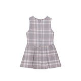 Toddler Girls' Long Sleeve Fashion Plaid Dress