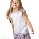Little Girls Floral Short Sleeve Summer Dress