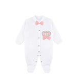 Newborn Baby 3-Piece Cotton Jeweled Layette Set