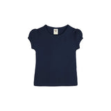 Little Girls Cotton Basic Puff Sleeve T-Shirt & Leggings Set