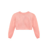 Baby Flower Detailed Buttoned Bolero Cardigan