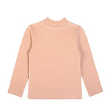 Girls' Basic Mock Turtleneck Long Sleeve Cotton Solid T-Shirt / 9 to 12 Years