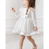 Toddler Lace & Ruffle Detailed Flower Girl Dress
