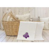 Newborn Jeweled Crown Swaddle Receiving Blanket for Baby Girl 34" x 31"