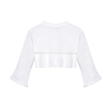 Girls Patterned Knit Bolero Cardigan