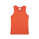 Big Girls Cotton Basic Racerback Tank Top and Short Set