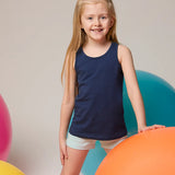 Girls' Soft Solid Cotton Blend Racerback Tank Top / 8 to 10 Years