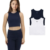 Girls 2-Pack Basic Cropped Tank Top