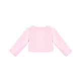 Girls Cozy Long Sleeve Crew Neck Dress Coat